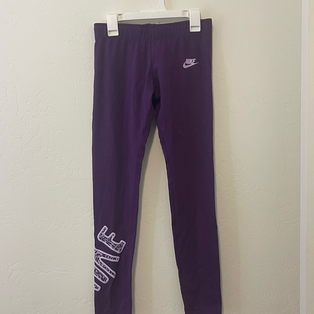 Nike Girls Purple Leggings Size L